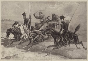 Cossacks Escorting a Foreigner to the Russian Frontier by Order of the Police